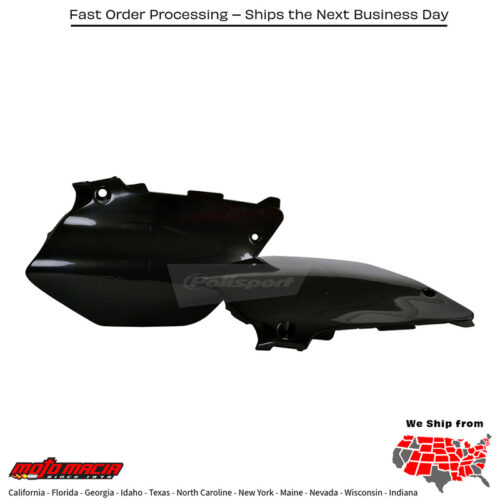 SIDE PANELS BLACK Yamaha YZ250 2002-2014 Yamaha YZ125 2002-2014