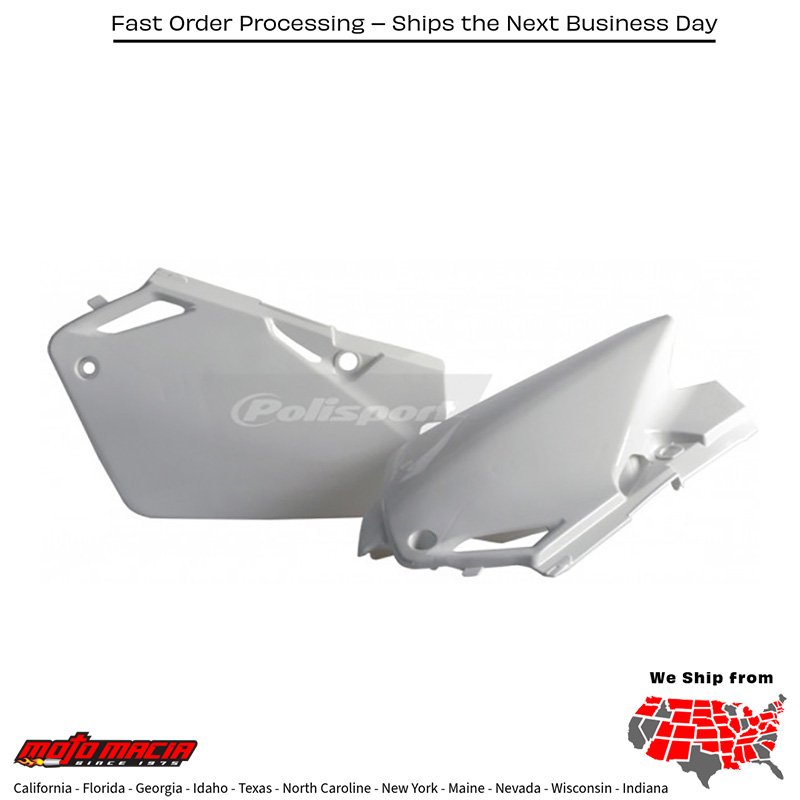 SIDE PANELS WHITE Honda CR85R 2003-2007 Honda CR85RB Expert 2003-2007