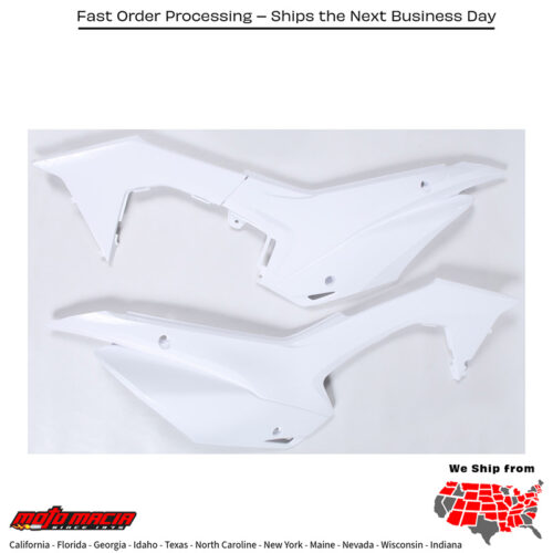 SIDE PANELS WHITE Honda CRF110F 2013-2019