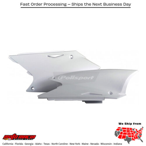 SIDE PANELS WHITE Kawasaki KX250F 2004-2005 Suzuki RM-Z250 2004-2006