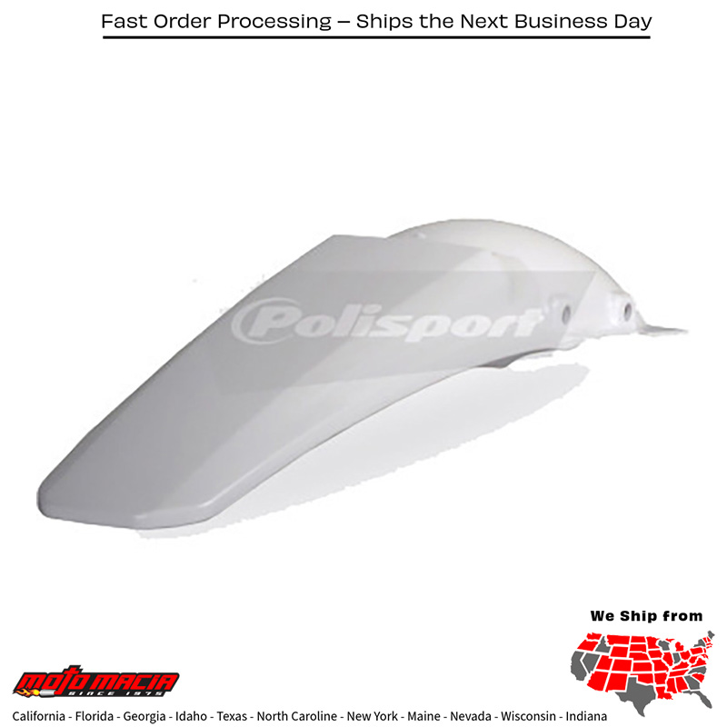 REAR FENDER WHITE Honda CRF250R 2008-2009