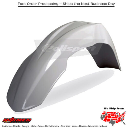 FRONT FENDER WHITE Honda CR250R 2004-2007 Honda CRF450R 2004-2008 Honda CRF250R 2004-2008 Honda CR125R 2004-2007