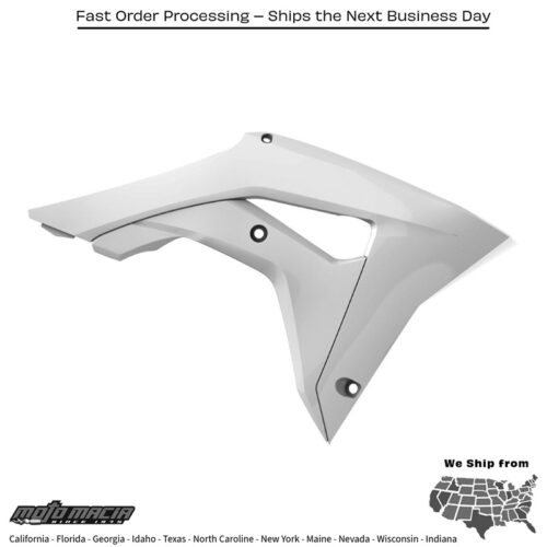 RADIATOR SHROUD WHITE Honda CRF450R 2017-2020 Honda CRF250R 2018-2021 Honda CRF450R W.E. 2019-2020 Honda CRF450R-S 2022-2022