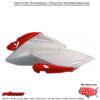 SIDE PANELS WHITE/RED Honda CRF250R 2006-2013 Honda CRF250X 2006-2013