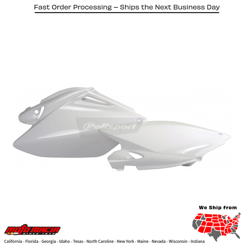 SIDE PANELS WHITE Honda CRF250R 2006-2009