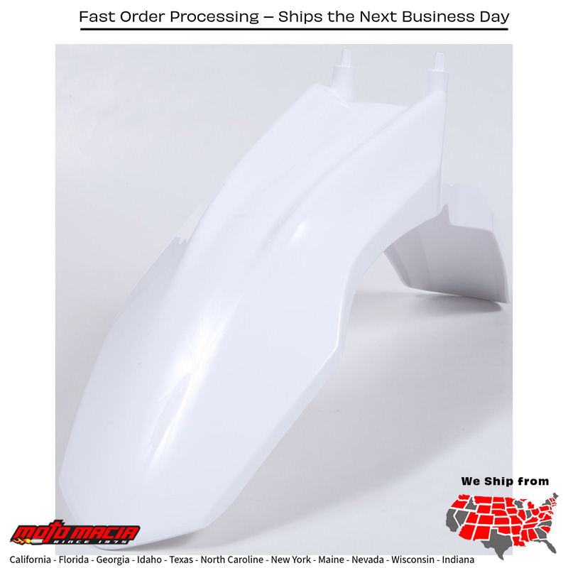 FRONT FENDER WHITE Honda CRF110F 2013-2019