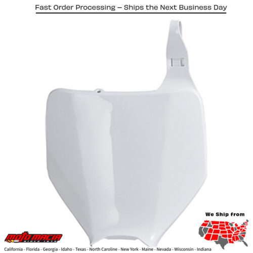 NUMBER PLATE WHITE Kawasaki KX250F 2004-2008 Kawasaki KX450F 2006-2008 Kawasaki KX250 2003-2007 Kawasaki KX125 2003-2005 Suzuki RM-Z250 2004-2006