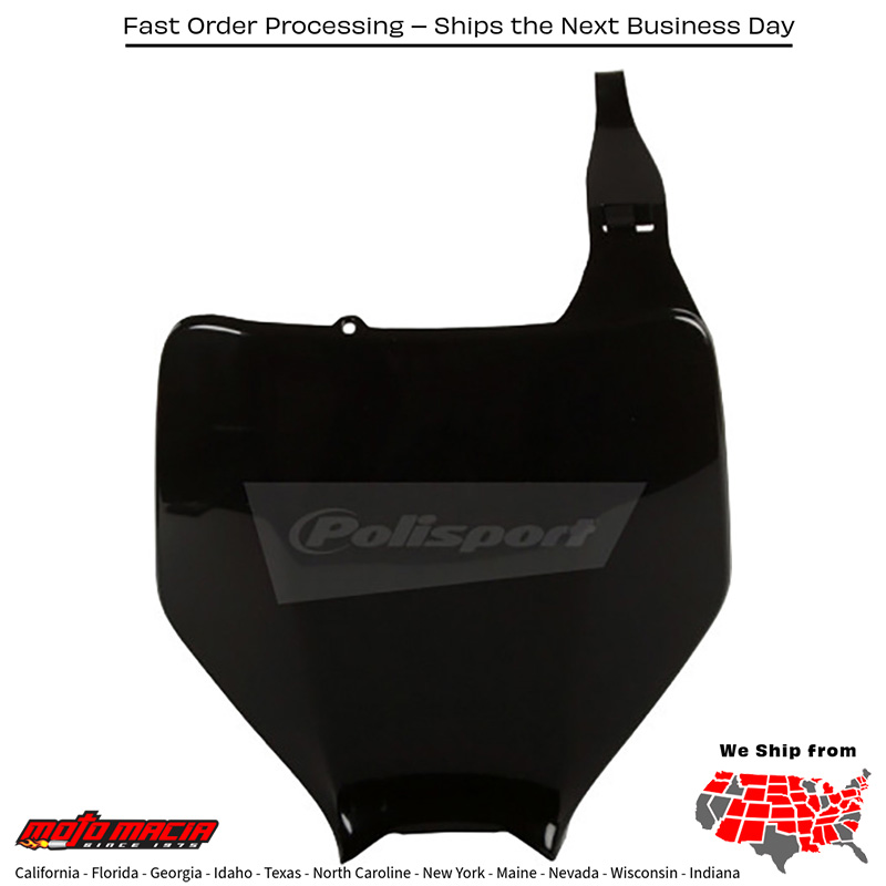 NUMBER PLATE BLACK Kawasaki KX250F 2004-2008 Kawasaki KX450F 2006-2008 Kawasaki KX250 2003-2003