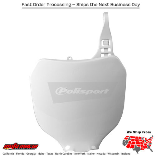 NUMBER PLATE WHITE Yamaha YZ426F 2000-2002 Yamaha YZ125 2000-2005 Yamaha YZ250 2000-2005 Yamaha YZ250F 2001-2005 Yamaha YZ450F 2003-2005