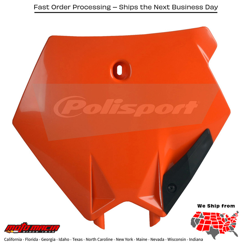 NUMBER PLATE ORANGE KTM 150 SX 2004-2006 KTM 250 SX 2003-2006 KTM 250 SX-F 2005-2006 KTM 450 SX-F 2003-2006 KTM 525 SX 4-Stroke 2003-2006 KTM 125 SX 2003-2006 KTM 200 Sx 2003-2004