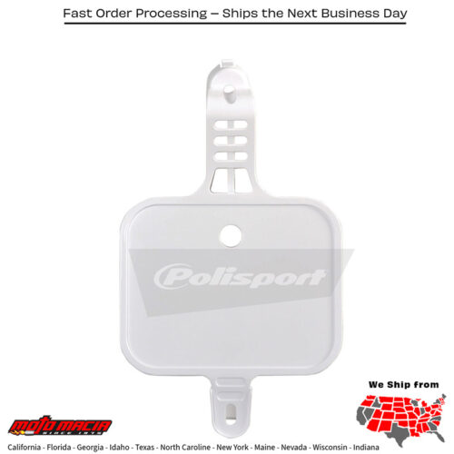 FRONT NUMBER PLATE WHITE Honda CRF50F 2004-2025