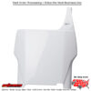 NUMBER PLATE WHITE Honda CRF450R 2004-2007 Honda CRF250R 2004-2007 Honda CRF250X 2004-2007 Honda CRF450X 2005-2007 Honda CR125R 2004-2007 Honda CR250R 2004-2007