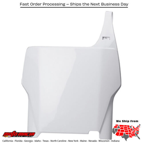 NUMBER PLATE WHITE Honda CRF450R 2004-2007 Honda CRF250R 2004-2007 Honda CRF250X 2004-2007 Honda CRF450X 2005-2007 Honda CR125R 2004-2007 Honda CR250R 2004-2007