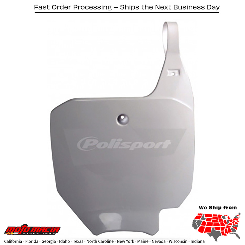 NUMBER PLATE WHITE Honda CRF150R 2007-2025 Honda CRF150RB Expert 2007-2021 Honda CR85R 2007-2007 Honda CR85RB Expert 2007-2007