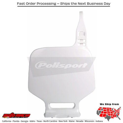 FRONT NUMBER PLATE WHITE Yamaha YZ85 2002-2014