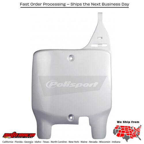 FRONT PLATE WHITE Suzuki RM250 1999-2000 Suzuki RM125 1999-2000