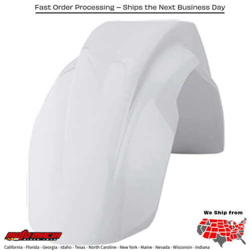 FRONT FENDER WHITE Husqvarna CR125 2005-2011 Husqvarna TXC 250 2008-2009 Husqvarna TXC 450 2008-2009 Husqvarna TXC 510 2008-2009 Husqvarna WR 125 2005-2010 Husqvarna WR 250 2005-2011 Husqvarna WR 300 2009-2011 Husqvarna WRE 125 2009-2009 Hu