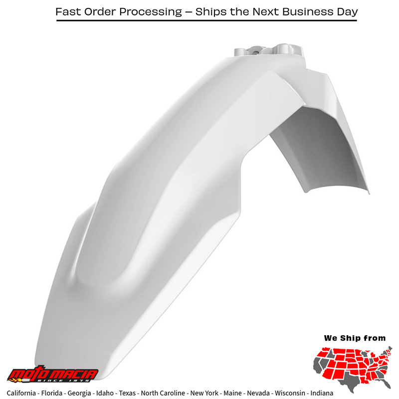 FRONT FENDER WHITE Husqvarna TX 300 2017-2017 Husqvarna FX 350 2017-2017 Husqvarna FX 450 2017-2017 Husqvarna TC 125 2016-2022 Husqvarna FC 250 2016-2022 Husqvarna FC 350 2016-2022 Husqvarna FC 450 2016-2022 Husqvarna TE 300 2017-2018 Husqv