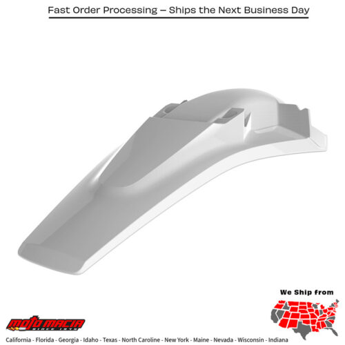 REAR FENDER W/TAILLIGHT TABS WHITE Husqvarna TE 150 2017-2019 Husqvarna TE 300 2017-2018 Husqvarna FE 250 2017-2019 Husqvarna FE 350 2017-2019 Husqvarna FE 450 2017-2019 Husqvarna FE 501 2017-2019 Husqvarna TE 250 2017-2018 Husqvarna TE 250