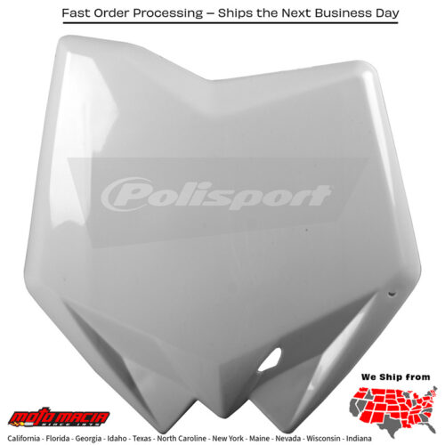 FRONT NUMBER PLATE WHITE Husqvarna Te 510 2008-2010 Husqvarna TC 510 2008-2009 Husqvarna TC 250 2008-2011 Husqvarna TC 450 2008-2011 Husqvarna TE 250 2008-2011 Husqvarna TE 450 2008-2011