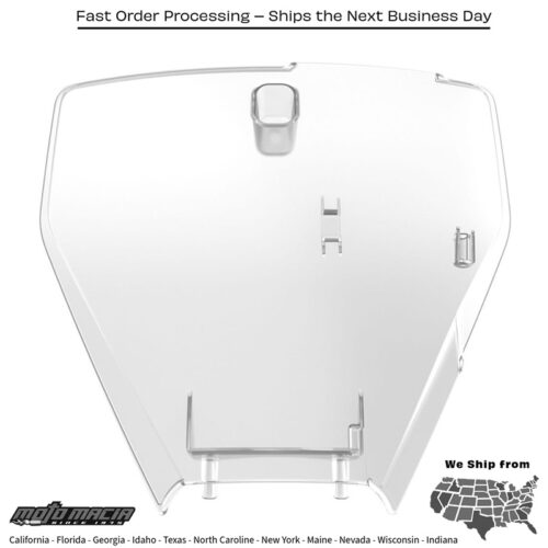 NUMBER PLATE CLEAR HUS Husqvarna TC 250 2017-2018