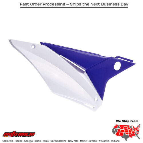 SIDE PANELS BLUE/WHITE RCO Sherco 125 SE-R Racing 2017-2021 Sherco 250 SE-R Racing 2017-2022 Sherco 250 SEF-R Racing 2017-2022 Sherco 300 SE-R Racing 2017-2022 Sherco 300 SEF-R Racing 2017-2022 Sherco 450 SEF-R Racing 2017-2021 Sherco 500 S