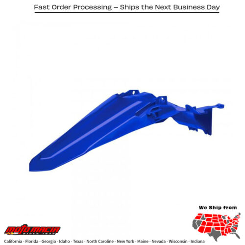 REAR FENDER BLUE  Yamaha YZ450F 2023-2025 Yamaha YZ250F 2024-2025 Yamaha YZ250X 2024-2025 Yamaha YZ450FX 2024-2025
