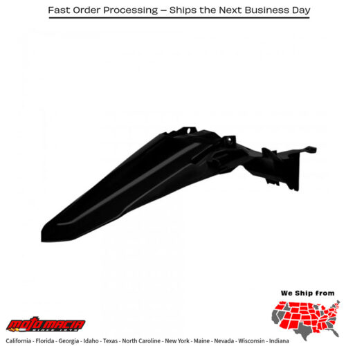 REAR FENDER BLACK  Yamaha YZ450F 2023-2025 Yamaha YZ250F 2024-2025 Yamaha YZ250X 2024-2025 Yamaha YZ450FX 2024-2025
