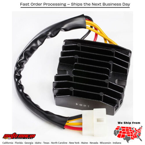 Regulator / Rectifier Triumph Bonneville 865 America 865 Bonneville T100 800 Scrambler 900 Speedmaster 800 America 800 Thruxton 865 Bonneville Se 865 Tt600 I.e. Bonneville T100 865 Speedmaster 865 2000-2014 Mpn: 10-004hFitment Triumph Bonneville 865 2007 2008 2009 2010 2013 2011 2012 2014Triumph America 865 2007 2008 2009 2010 2013 2011 2012 2014Triumph Bonneville T100 800 2002 2003 2004 2005 2006 2007 2008 2009 2010Triumph Scrambler 900 2006 2007 2008 2009 2010 2011 2012Triumph Speedmaster 800 2003 2004 2005Triumph America 800 2002 2003 2004 2005 2006Triumph Thruxton 865 2004 2005 2006 2007 2008 2009 2010 2011 2012Triumph Bonneville Se 865 2009 2010 2011 2012Triumph Tt600 I.e. 2000 2001 2002 2003Triumph Bonneville T100 865 2007 2008 2009 2010 2011 2012 2013 2014Triumph Speedmaster 865 2007 2008 2009 2011 2010 2012  Mpn: 10-004hFitment Triumph Bonneville 865 2007 2008 2009 2010 2013 2011 2012 2014Triumph America 865 2007 2008 2009 2010 2013 2011 2012 2014Triumph Bonneville T100 800 2002 2003 2004 2005 2006 2007 2008 2009 2010Triumph Scrambler 900 2006 2007 2008 2009 2010 2011 2012Triumph Speedmaster 800 2003 2004 2005Triumph America 800 2002 2003 2004 2005 2006Triumph Thruxton 865 2004 2005 2006 2007 2008 2009 2010 2011 2012Triumph Bonneville Se 865 2009 2010 2011 2012Triumph Tt600 I.e. 2000 2001 2002 2003Triumph Bonneville T100 865 2007 2008 2009 2010 2011 2012 2013 2014Triumph Speedmaster 865 2007 2008 2009 2011 2010 2012