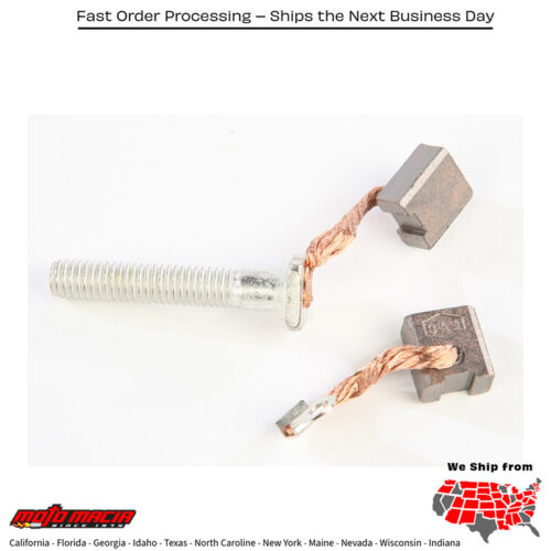 Starter Brush Kawasaki Yamaha Ex250f Ninja 250r El250 Eliminator Kz305b Ltd Ex305 Gpz Kz305 Csr Klf220 Bayou [Sra] Yfm250b Big Bear [Sra] Fzr400 Xs400 Maxim Xs400r Seca Yfm250x Bear Tracker 2wd [Sra] Yfb250fw Timberwolf 4wd [Sra] Yfb250 Timberwolf 2wd [Sra Mpn: 70-108Fitment Kawasaki Ex250f Ninja 250r 1986 1987 1988 1989 1990 1991 1992 1993 1994 1995 1996 1997 1998 1999Kawasaki El250 Eliminator 1988 1989Kawasaki Kz305b Ltd 1987 1988Kawasaki Ex305 Gpz 1983Kawasaki Kz305 Csr 1981 1982Kawasaki Klf220 Bayou [Sra] 1988 1989 1990 1991Yamaha Yfm250b Big Bear [Sra] 2009Yamaha Fzr400 1988 1989 1990Yamaha Xs400 Maxim 1982 1983Yamaha Xs400r Seca 1983Yamaha Yfm250x Bear Tracker 2wd [Sra] 1999 2000 2001 2002 2003 2004Yamaha Yfb250fw Timberwolf 4wd [Sra] 1994 1995 1996 1997 1998 1999 2000Yamaha Yfb250 Timberwolf 2wd [Sra] 1992 1993 1994 1995 1996 1997 1998Yamaha Yfm200dx Moto-4 1986 1987 1988 1989 1985Yamaha Ytm225d Tri-Moto 1983 1984 1985 1986Yamaha Ytm200 Tri-Moto 1983 1984Yamaha Ytm200e Yamahauler 1983 1984 1985Yamaha Ytm200e Tri-Moto 1984 1983  Mpn: 70-108Fitment Kawasaki Ex250f Ninja 250r 1986 1987 1988 1989 1990 1991 1992 1993 1994 1995 1996 1997 1998 1999Kawasaki El250 Eliminator 1988 1989Kawasaki Kz305b Ltd 1987 1988Kawasaki Ex305 Gpz 1983Kawasaki Kz305 Csr 1981 1982Kawasaki Klf220 Bayou [Sra] 1988 1989 1990 1991Yamaha Yfm250b Big Bear [Sra] 2009Yamaha Fzr400 1988 1989 1990Yamaha Xs400 Maxim 1982 1983Yamaha Xs400r Seca 1983Yamaha Yfm250x Bear Tracker 2wd [Sra] 1999 2000 2001 2002 2003 2004Yamaha Yfb250fw Timberwolf 4wd [Sra] 1994 1995 1996 1997 1998 1999 2000Yamaha Yfb250 Timberwolf 2wd [Sra] 1992 1993 1994 1995 1996 1997 1998Yamaha Yfm200dx Moto-4 1986 1987 1988 1989 1985Yamaha Ytm225d Tri-Moto 1983 1984 1985 1986Yamaha Ytm200 Tri-Moto 1983 1984Yamaha Ytm200e Yamahauler 1983 1984 1985Yamaha Ytm200e Tri-Moto 1984 1983