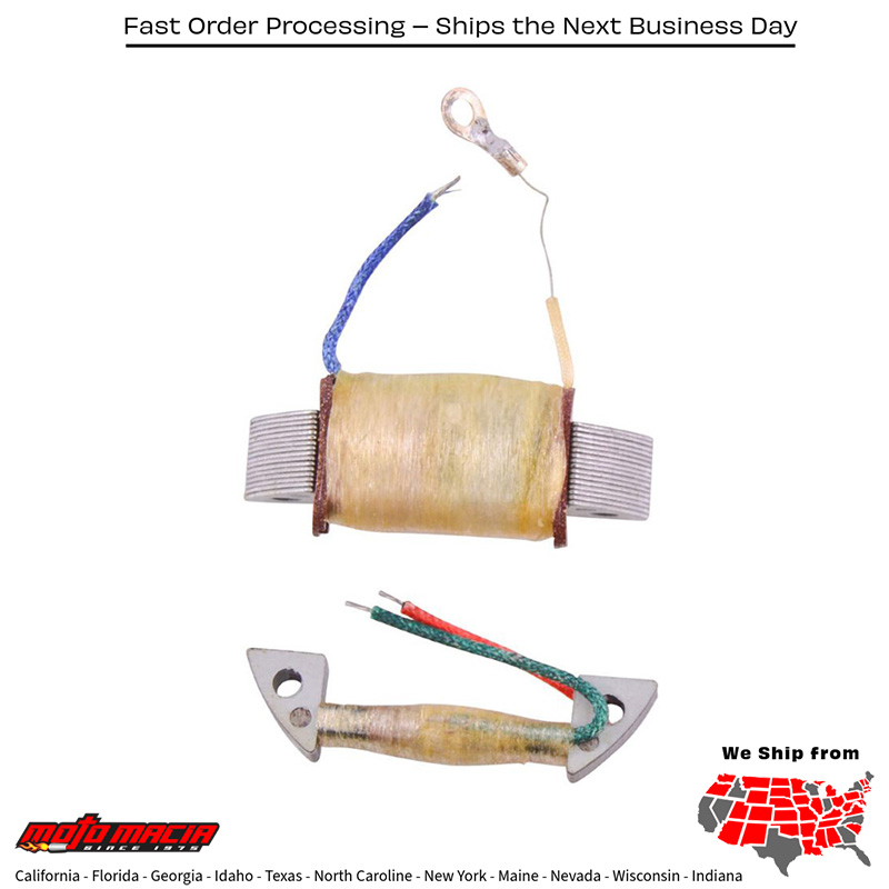 STATOR IGNITION SOURCE COIL Kawasaki KX125 1987-1988 Yamaha YZ125 1990-1991