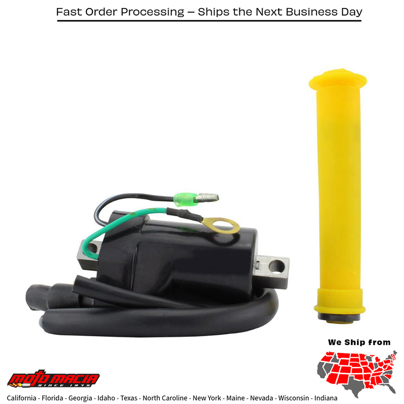 EXTERNAL IGNITION COIL W/SPARK PLUG CAP Honda CR500R 1989-1989