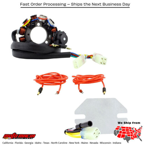 90W AC/DC STATOR LIGHTING KIT STATOR+REGULATOR+PICKUP Honda CRF450X 2005-2018