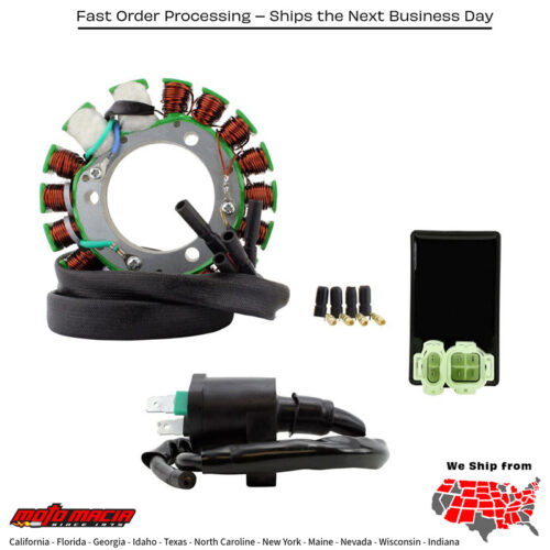 200W HIGH OUTPUT STATOR KIT STATOR+CDI+BOX+IGNITION COIL Honda XR600R 1988-2000