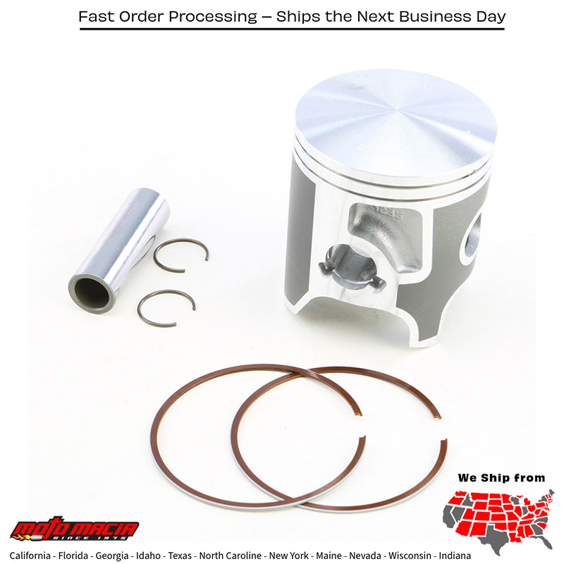 Piston Kit Cast 66.34/Std Yamaha Yz250x 16-24 Yz250 99-23XX 2 more