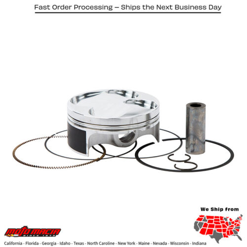 Vertex Piston Kx250f/Rmz250 High Comp 13.3:1 PISTON KIT HC FORGED 76.96/STD