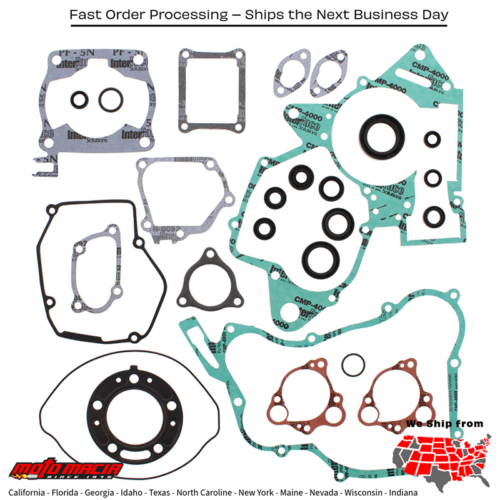 Complete Gasket Set With Oil Seals Honda Cr125r 90-97