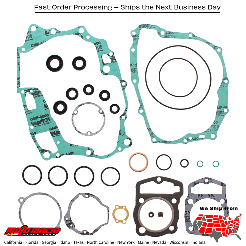 Complete Gasket Set With Oil Seals Honda Xr200r 86-91 Honda Xr 200 R 86-91