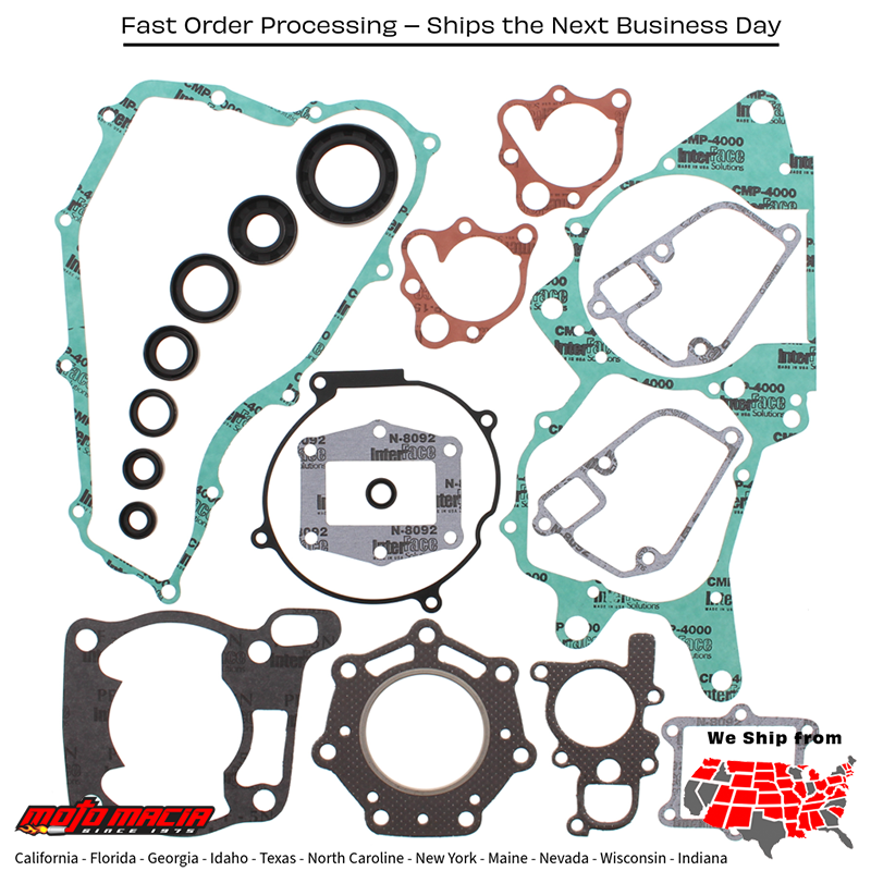 Complete Gasket Set With Oil Seals Honda Cr250r 84-84C