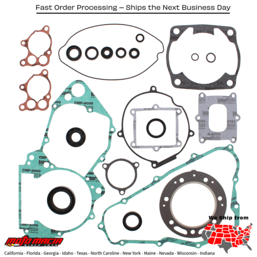Complete Gasket Set With Oil Seals for Honda CR500R 85-88