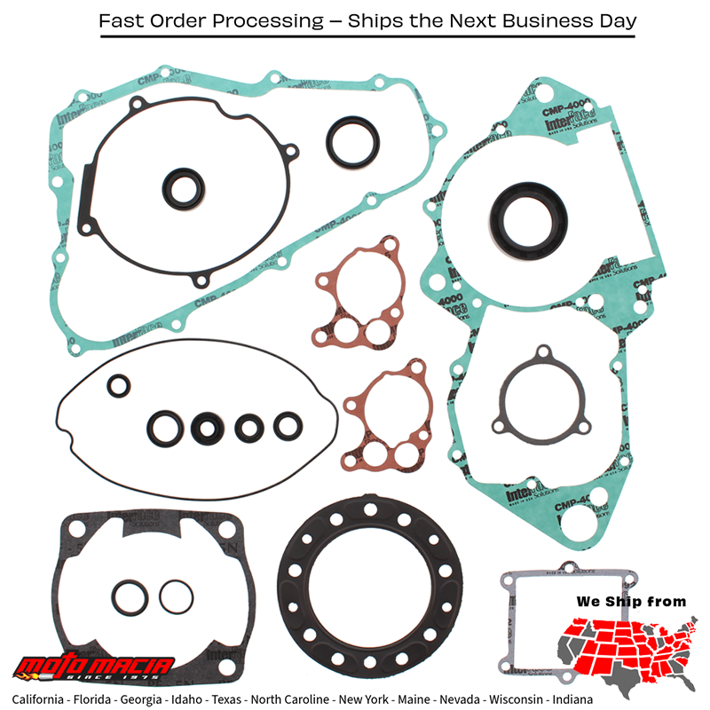 Complete Gasket Set With Oil Seals Honda Cr500r 89-01