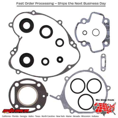Complete Gasket Set With Oil Seals Kawasaki Kx80 83-85