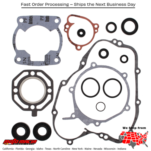 Complete Gasket Set With Oil Seals Kawasaki Kx80 88-89