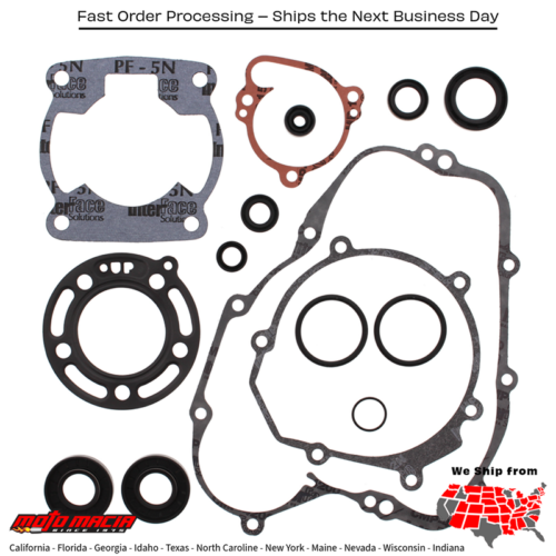 Complete Gasket Set With Oil Seals Kawasaki Kx80 91-97 Big Wheel