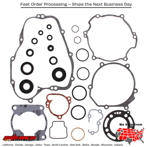 Complete Gasket Set With Oil Seals Kawasaki Kx85 01-06 Big Wheel Model