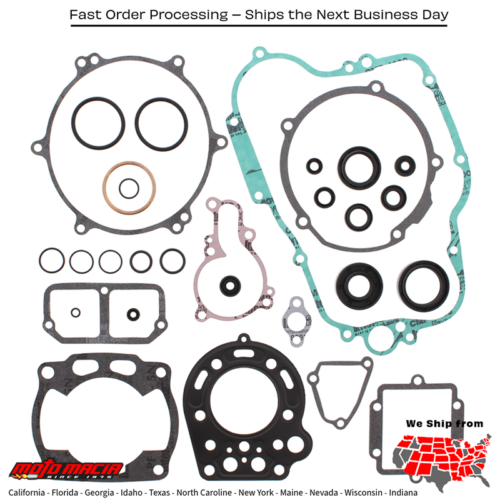 Complete Gasket Set With Oil Seals Kawasaki Kx125 90-91