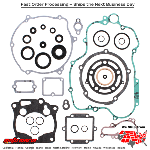 Complete Gasket Set With Oil Seals Kawasaki Kx125 95-97