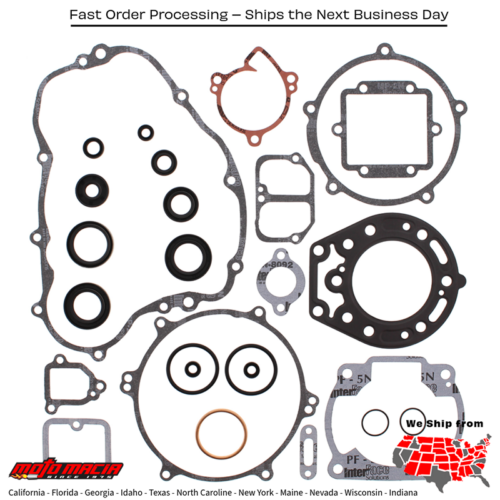 Complete Gasket Set With Oil Seals Kawasaki Kdx 220r 97-05