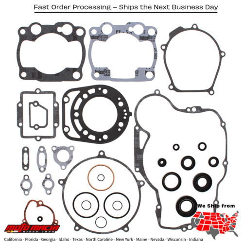Complete Gasket Set With Oil Seals Kawasaki Kx250 88-89