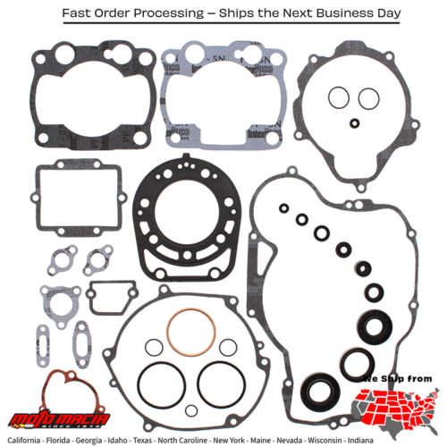 Complete Gasket Set With Oil Seals Kawasaki Kx250 90-91